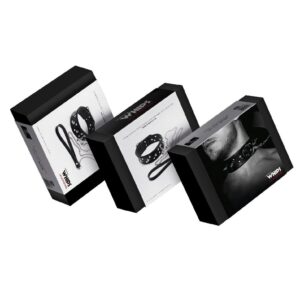 Wiązania-WHIPS obroża męska z ćwiekami i smyczą