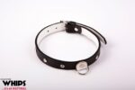 Wiązania - WHIPS Obroża damska, wąska biała
