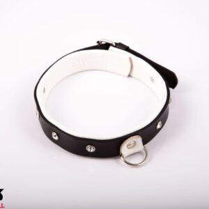 Wiązania - WHIPS Obroża damska, średnia, biała