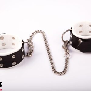 Kajdanki -WHIPS Kajdanki damskie na nogi, biały