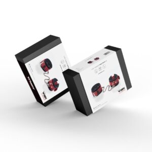 Kajdanki- Cuffs Crazy Horse Red, Big