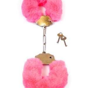 Kajdanki Fetish B - Series- Furry Cuffs Pink