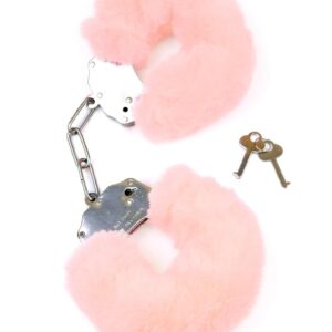 Kajdanki Fetish B - Series- Furry Cuffs Light Pink