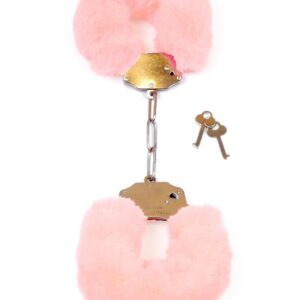 Kajdanki Fetish B - Series- Furry Cuffs Light Pink