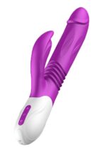 Wibrator Króliczek z Funkcją Posuwistą i Powiększaniem – Silicone Vibrator USB + Expander