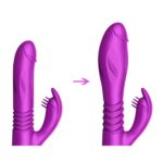 Wibrator Króliczek z Funkcją Posuwistą i Powiększaniem – Silicone Vibrator USB + Expander