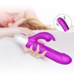Wibrator Króliczek z Funkcją Posuwistą i Powiększaniem – Silicone Vibrator USB + Expander