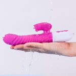 Wibrator Króliczek z Funkcją Posuwisto-Rotacyjną i Podgrzewaniem – Silicone Vibrator USB Purple