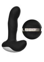Wibrujący Masażer Prostaty Silicone Massager USB 7 Function + Pulsator / Heating BLACK