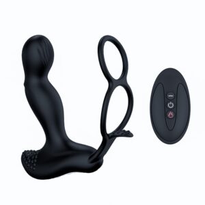 Wibrujący Masażer Prostaty -Silicone Massager 7 Function and Heating Function, Black