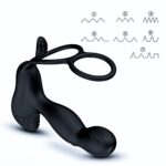 Wibrujący Masażer Prostaty -Silicone Massager 7 Function and Heating Function, Black