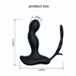 Wibrujący Masażer Prostaty -Silicone Massager 7 Function and Heating Function, Black