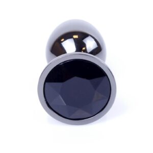 Plug-Jewellery Dark Silver PLUG- Black