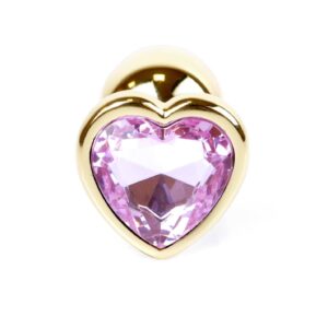 Plug-Jewellery Gold  Heart PLUG- Rose