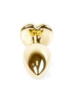 Plug-Jewellery Gold  Heart PLUG- Light Blue