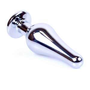 Plug-Jewellery Silver BUTT PLUG- Black