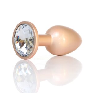Plug-Jewellery Pearl Gold PLUG- Clear S