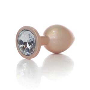 Plug-Jewellery Pearl Gold PLUG- Clear M