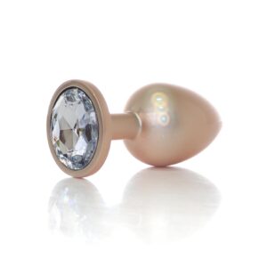 Plug-Jewellery Pearl Gold PLUG- Clear L