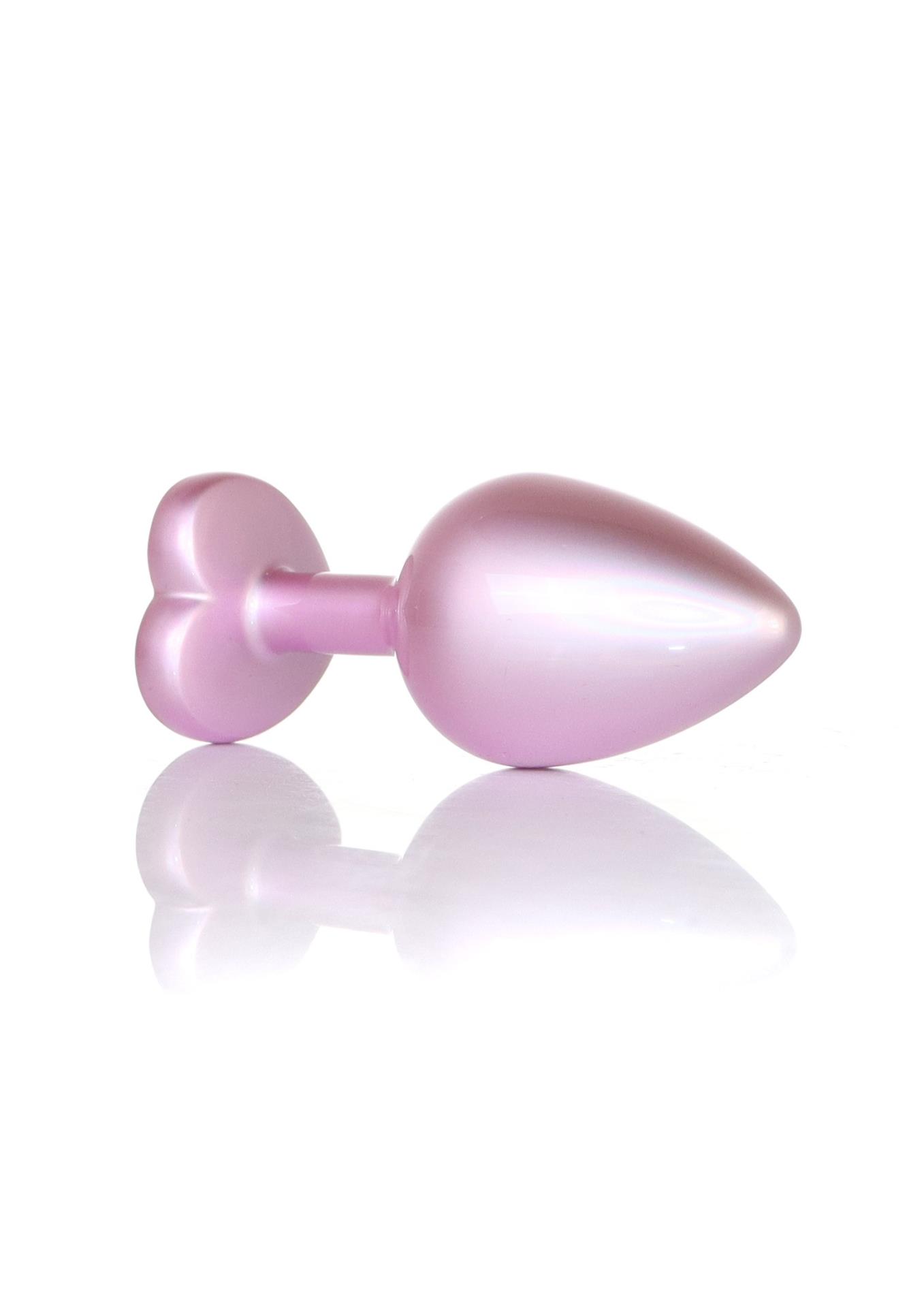 Korek analny Jewellery Pearl Pink Heart PLUG- M Korek analny Jewellery Pearl Pink Heart PLUG- M