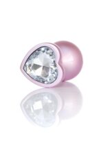 Korek analny Jewellery Pearl Pink Heart PLUG- M