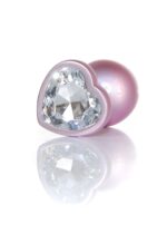 Korek analny Jewellery Pearl Pink Heart PLUG- L