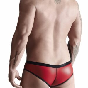 Czerwone męskie figi z wetlooka od RFP XXL