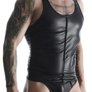 Seksowna męska koszulka z wetlooka bez rękawów od RFP L