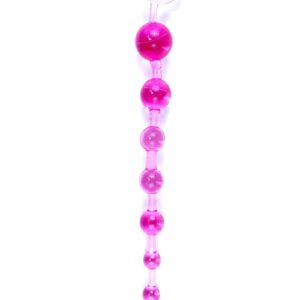 Plug/kulki-Jelly Anal 10 Beads Pink