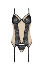 Beżowy gorset i stringi od Casmir S/M