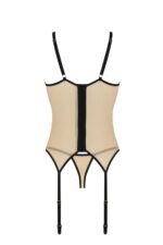 Beżowy gorset i stringi od Casmir S/M