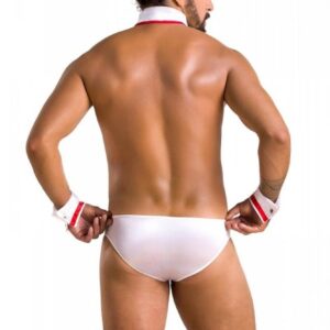 Męski komplet bielizny w stylu "pielęgniarz" od Casmir S/M