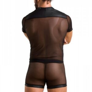 Męski komplet prześwitujące koszulka i szorty L/XL