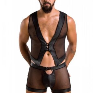 Seksualny męski komplet kamizelka i szorty od Casmir L/XL