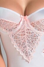 Biały gorset i stringi od Casmir XXL/XXXL