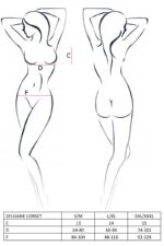 Czerwony gorset i stringi od Casmir S/M