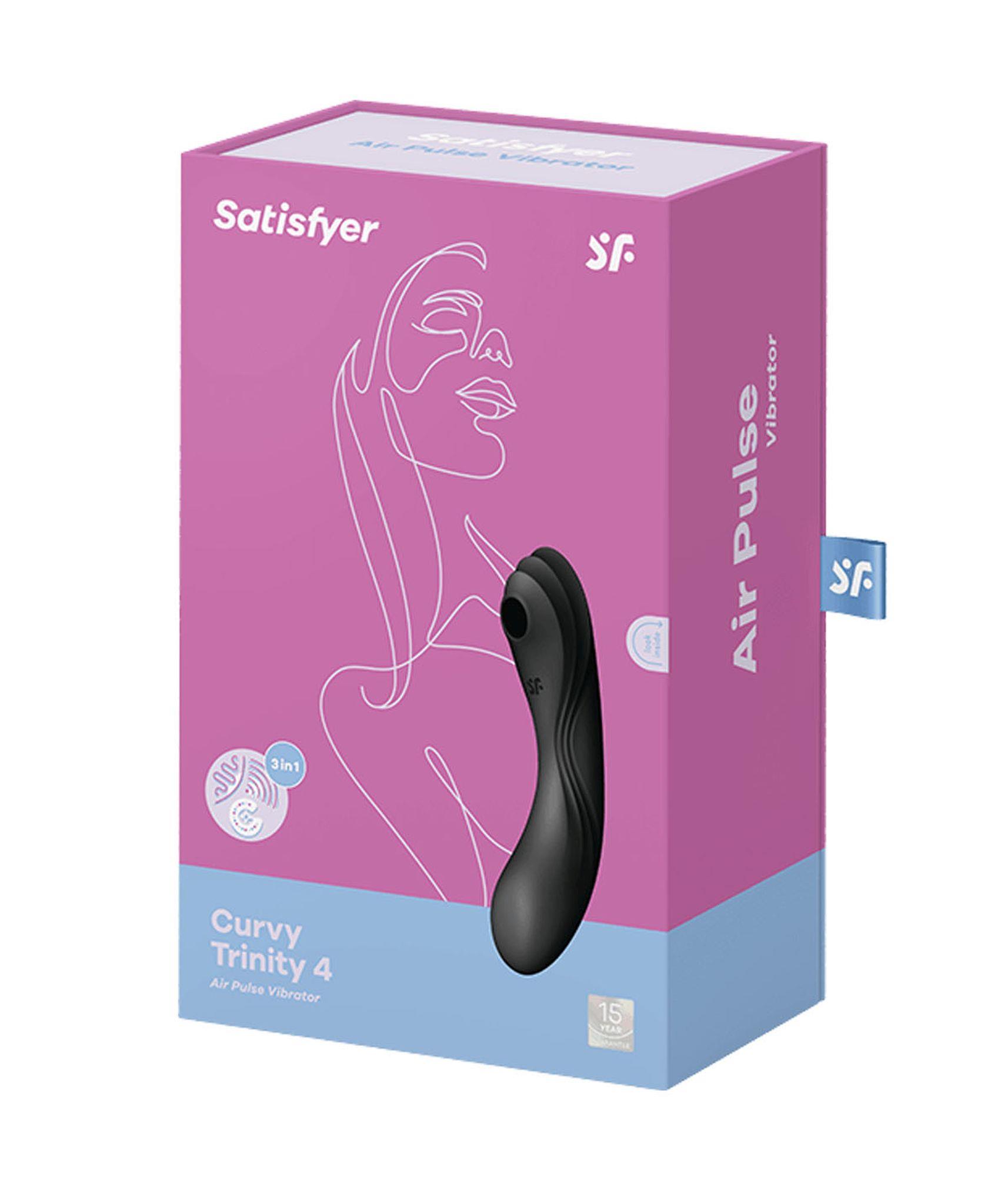 Wibrator 3 w 1 z innowacyjną stymulacją Satisfyer Curvy Trinity 4 Wibrator 3 w 1 z innowacyjną stymulacją Satisfyer Curvy Trinity 4