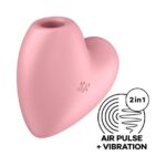 Satisfyer Cutie Heart Red – Wibrator Łechtaczkowy z Technologią Air Pulse i Wibracjami