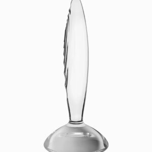 Szklany plug analny Sparkling Crystal