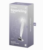 Szklany plug analny Sparkling Crystal