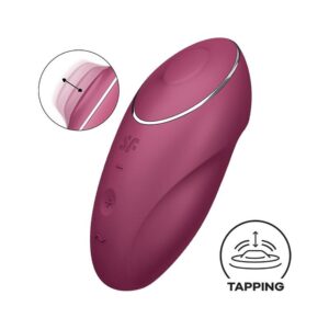 Satisfyer Tap & Climax 1 – Wibrator Nakładany z Funkcją Stukania