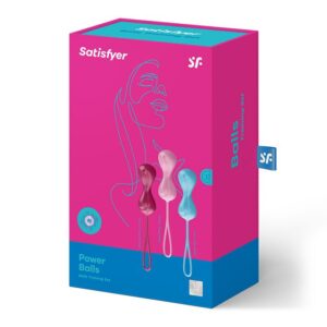 SATISFYER BALLS C02 DOUBLE (SET OF 3) MEDIUM – Zestaw 3 Kulek Kegla