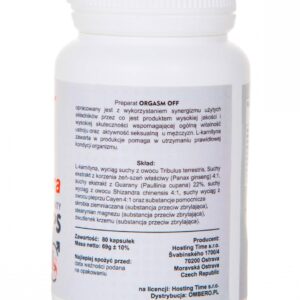 Supl.diety-Orgasm Off 80cps. najmocniejszy suplement opóźnia wytrysk