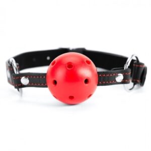 Oddychający knebel kulkowy