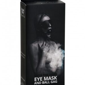 Maska o skórzanym wyglądzie z oddychającym kneblem kulkowym