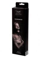 Czarny knebel w kształcie kości