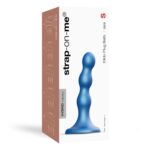 Dildo analne  BALLS METALLIC BLUE - S