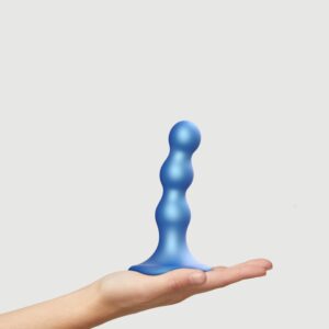 Dildo analne  BALLS METALLIC BLUE - S