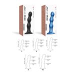 Dildo analne  BALLS METALLIC BLUE - S