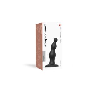 Dildo analne  BEADS BLACK - S